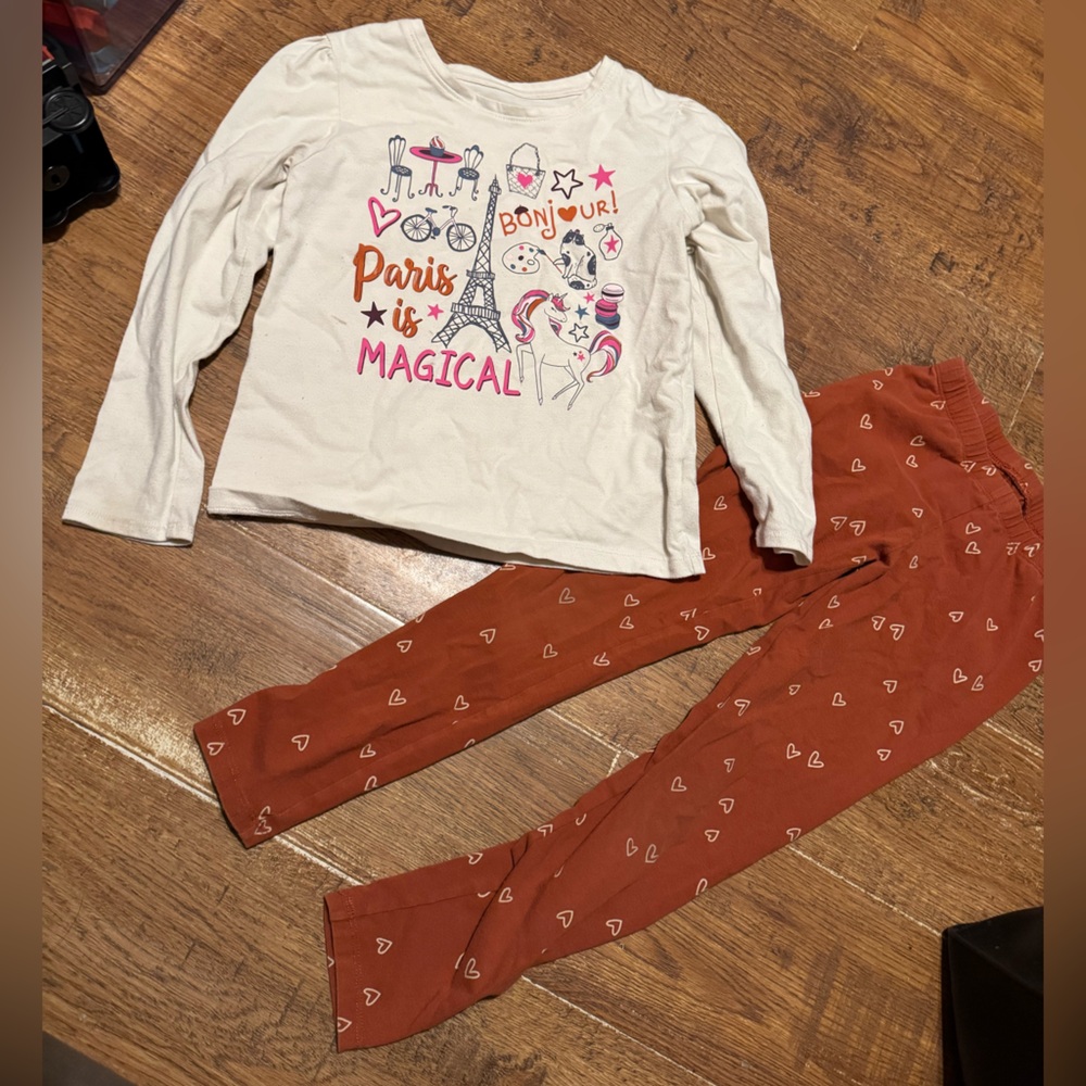 Girls outfit Paris bonjour medium 8
